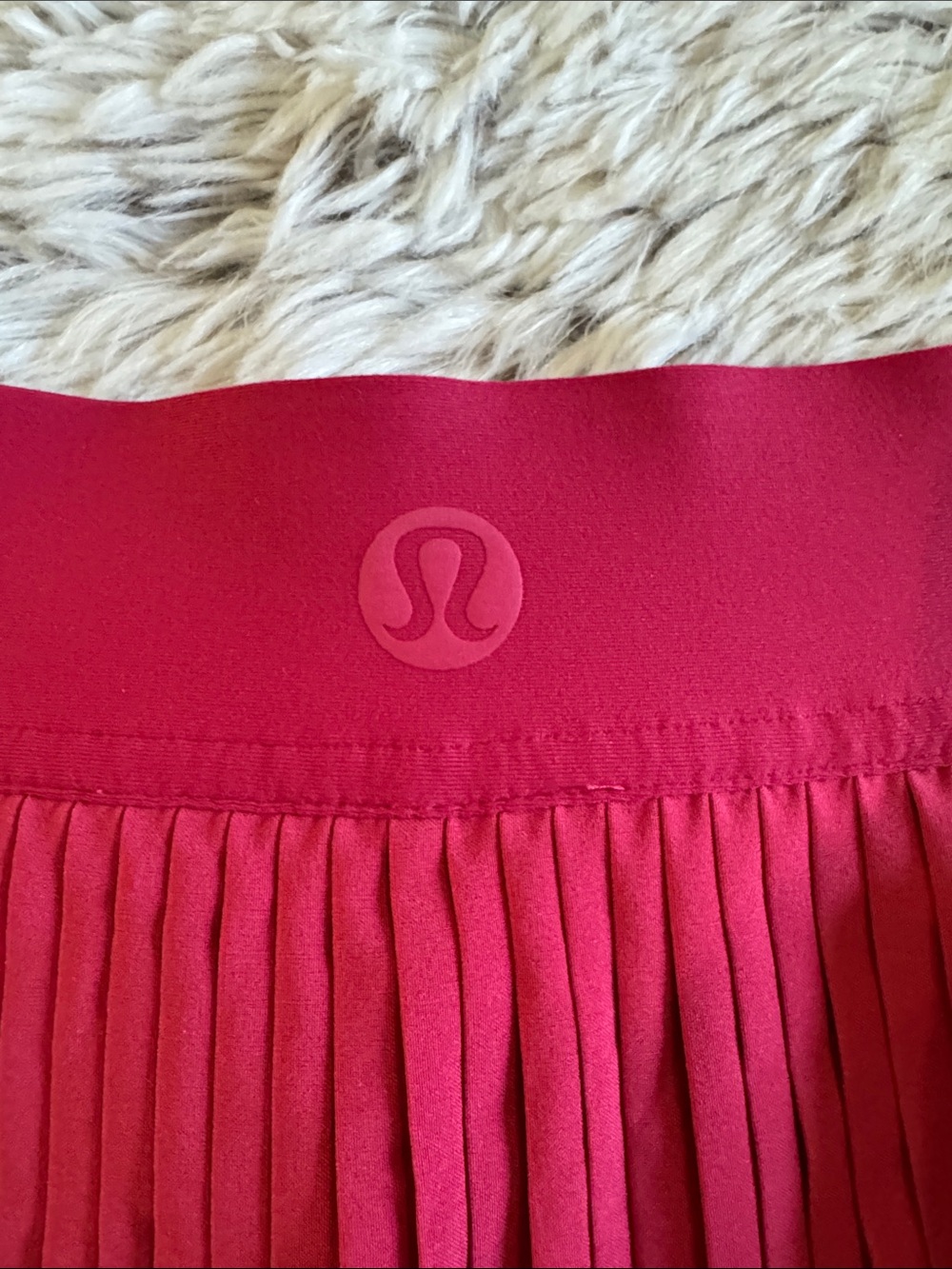 Lululemon Varsity High-Rise Pleated Tennis Skirt Skort in Cherry Mist - Picture 5 of 5